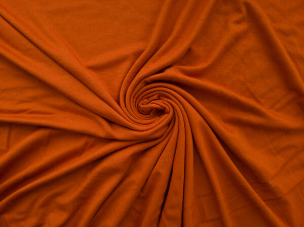 Designer Deadstock - Bamboo/Spandex Jersey - Burnt Orange