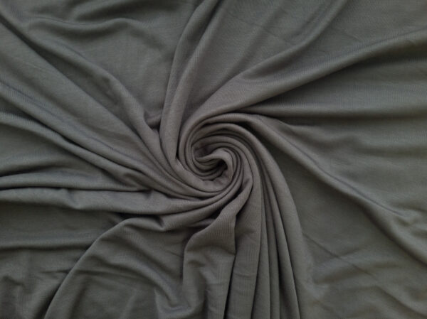 Designer Deadstock - Bamboo/Spandex Jersey - Pewter