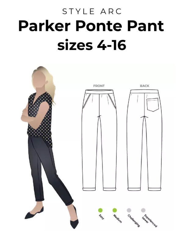 Style Arc Parker Ponte Pant 4–16