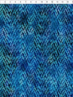 Quilting Cotton - Impressions - Raindrops - Blue