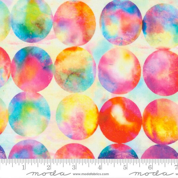 Quilting Cotton - Gradients Auras - Big Dots - Prism