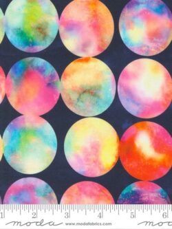 Quilting Cotton - Gradients Auras - Big Dots - Onyx