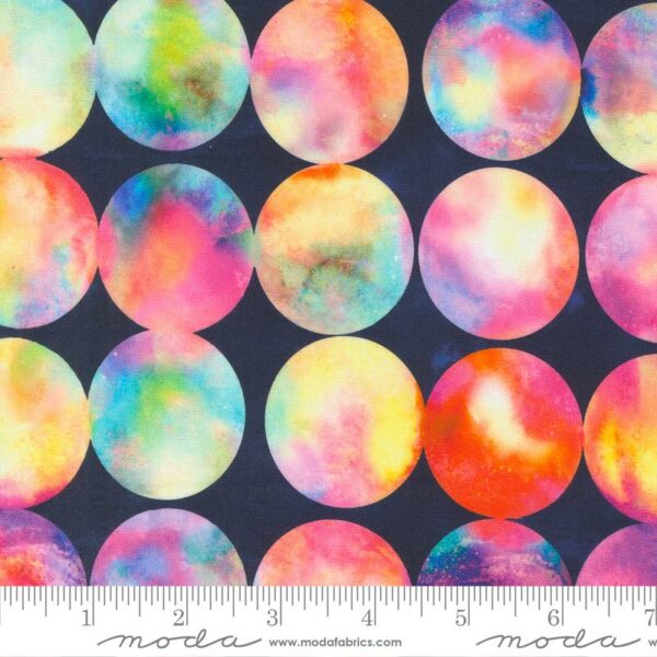 Quilting Cotton - Gradients Auras - Big Dots - Onyx