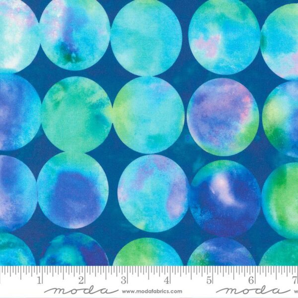Quilting Cotton - Gradients Auras - Big Dots - Sapphire