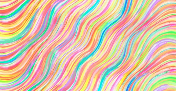 Quilting Cotton - Gradients Auras - Watercolor Wave - Prism