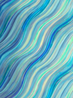 Quilting Cotton - Gradients Auras - Watercolor Wave - Sapphire