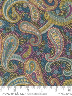 Chelsea Cotton Lawns - Bohemian Flare Paisley - Navy Multi