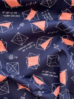 Quilting Cotton - Musings - Geometry - Navy