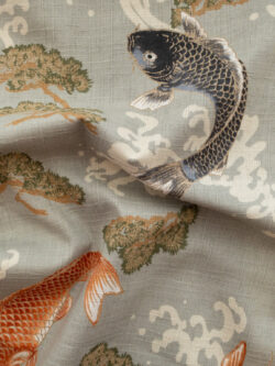 Japanese Cotton Dobby - Koi Pond - Dusk