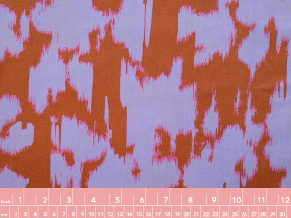 Japanese Cotton Sheeting - Interference - Lilac/Cinnamon