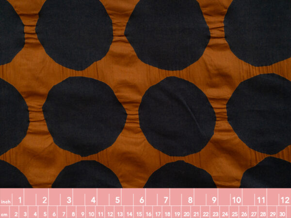 Japanese Cotton Seersucker - Large Dots - Cinnamon