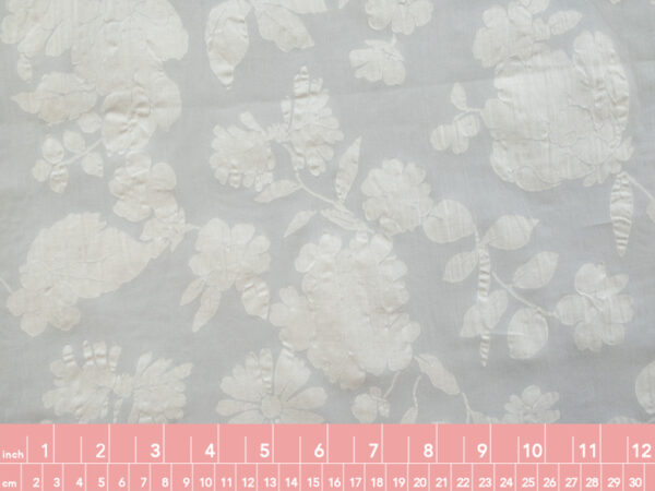 Japanese Cotton Seersucker - Pressed Flora - Fog