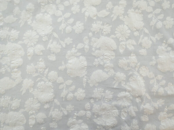 Japanese Cotton Seersucker - Pressed Flora - Fog