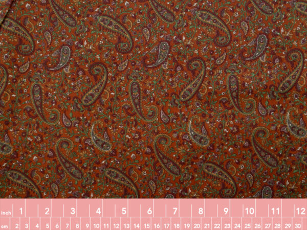 Japanese Cotton Lawn - Scattered Paisley - Red