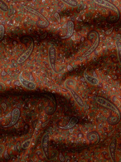 Japanese Cotton Lawn - Scattered Paisley - Red