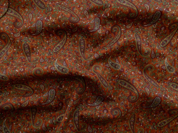 Japanese Cotton Lawn - Scattered Paisley - Red