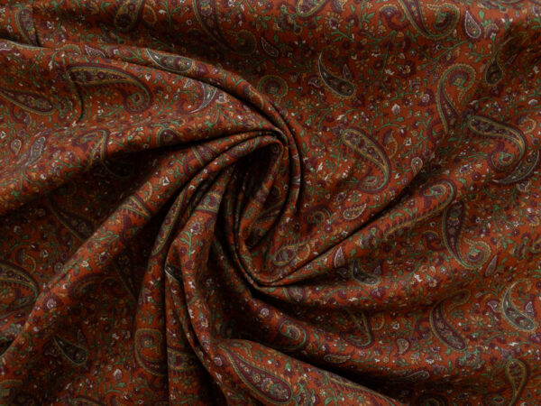 Japanese Cotton Lawn - Scattered Paisley - Red