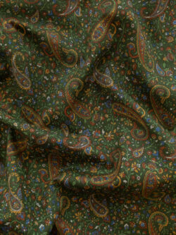 Japanese Cotton Lawn - Scattered Paisley - Green