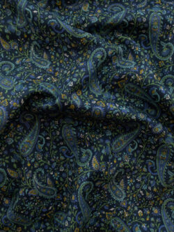 Japanese Cotton Lawn - Scattered Paisley - Blue