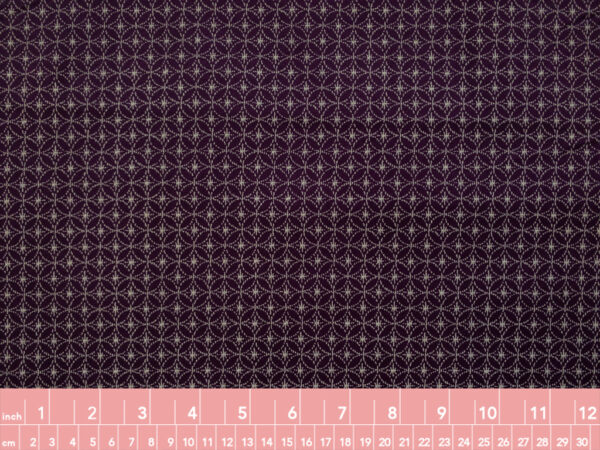 Japanese Cotton Sheeting – Shippou Star – Purple