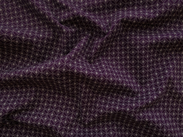 Japanese Cotton Sheeting – Shippou Star – Purple