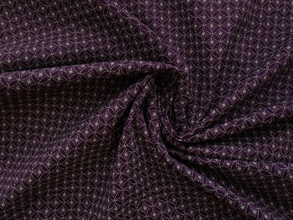 Japanese Cotton Sheeting – Shippou Star – Purple