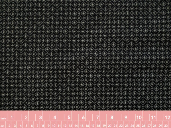 Japanese Cotton Sheeting – Shippou Star – Black