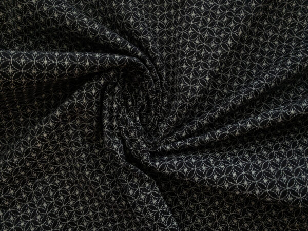 Japanese Cotton Sheeting – Shippou Star – Black