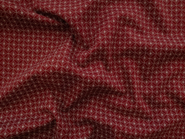 Japanese Cotton Sheeting – Shippou Star – Red