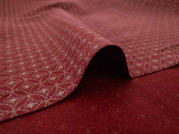 Japanese Cotton Sheeting – Shippou Star – Red