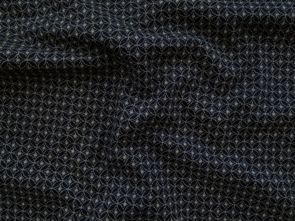 Japanese Cotton Sheeting – Shippou Star – Navy