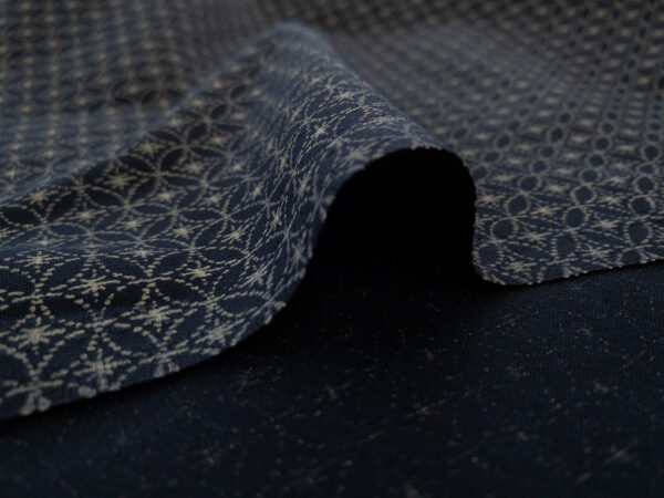 Japanese Cotton Sheeting – Shippou Star – Navy