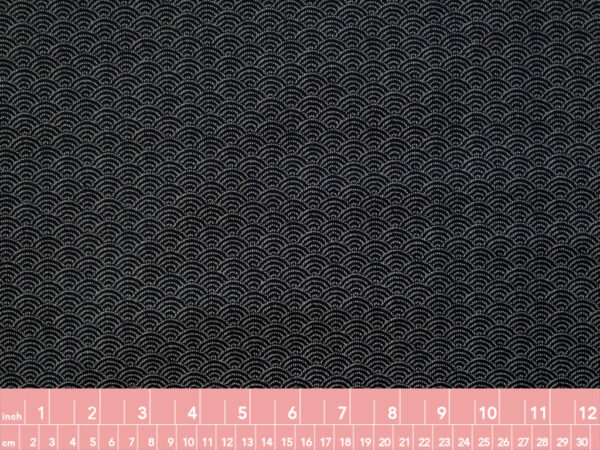 Japanese Cotton Sheeting – Seigaiha - Navy