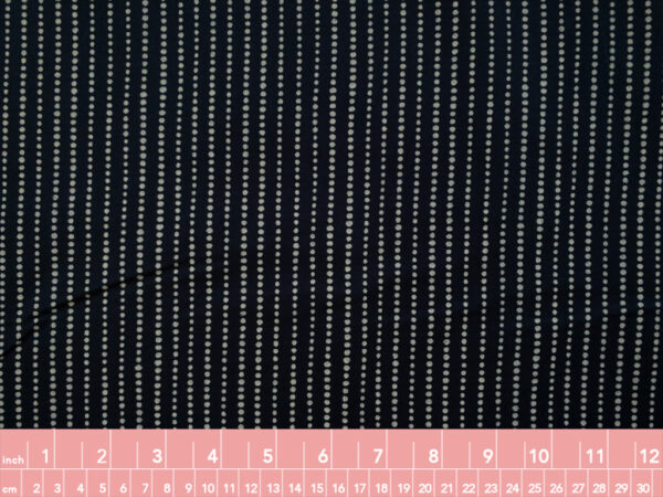 Japanese Cotton Sheeting - Dot Stripe - Navy