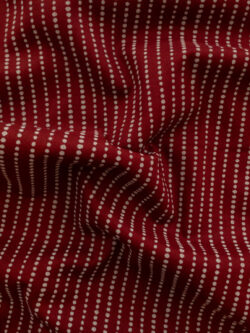 Japanese Cotton Sheeting – Dot Stripe – Red