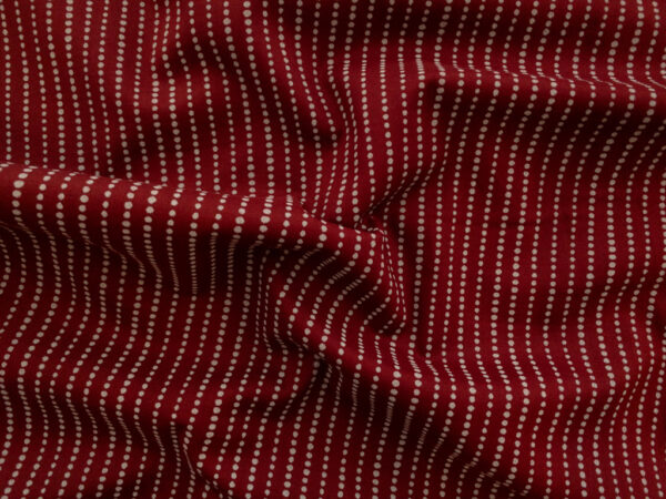 Japanese Cotton Sheeting – Dot Stripe – Red