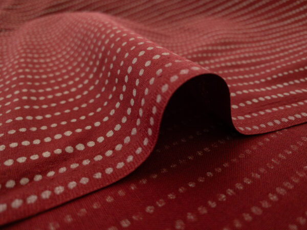 Japanese Cotton Sheeting – Dot Stripe – Red
