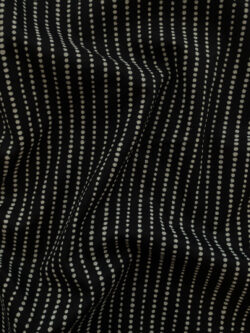 Japanese Cotton Sheeting - Dot Stripe - Black