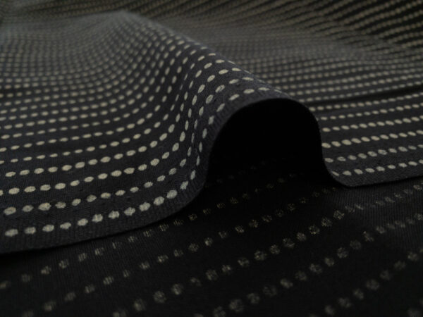 Japanese Cotton Sheeting - Dot Stripe - Black