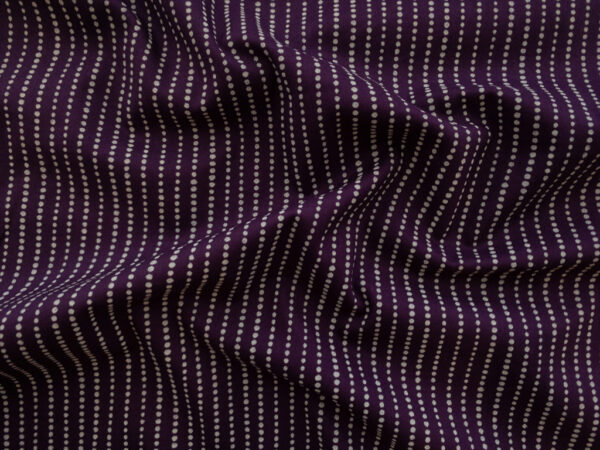 Japanese Cotton Sheeting – Dot Stripe – Purple