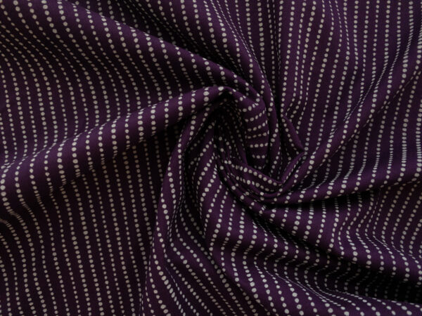 Japanese Cotton Sheeting – Dot Stripe – Purple