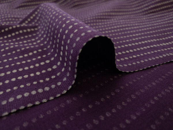 Japanese Cotton Sheeting – Dot Stripe – Purple