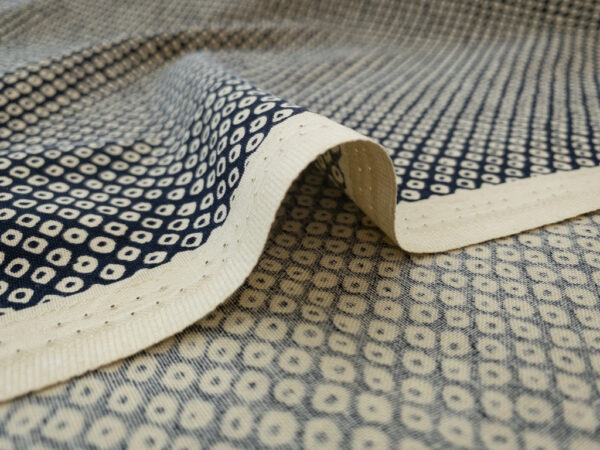 Japanese Cotton Sheeting - Shibori Dot - Navy