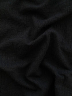 Japanese Cotton - Wrinkle Dobby - Black