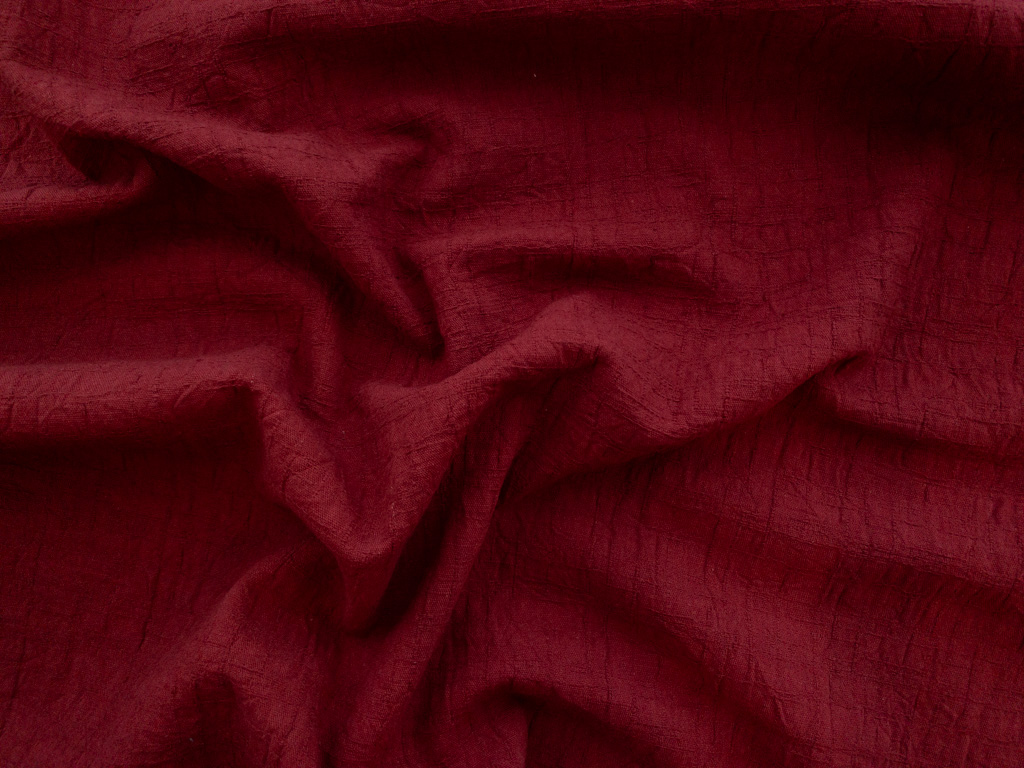 Japanese Cotton - Wrinkle Dobby - Red - Stonemountain & Daughter Fabrics