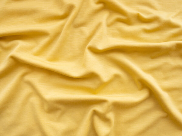 Designer Deadstock - Wool/Spandex Jersey - Lemon