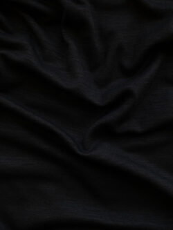 Designer Deadstock - Wool/Spandex Jersey - Black