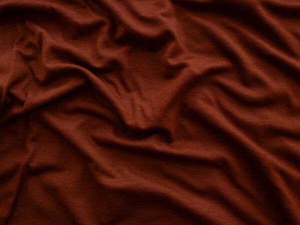 Designer Deadstock - Wool/Spandex Jersey - Terracotta