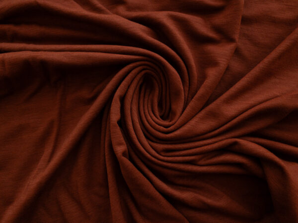 Designer Deadstock - Wool/Spandex Jersey - Terracotta