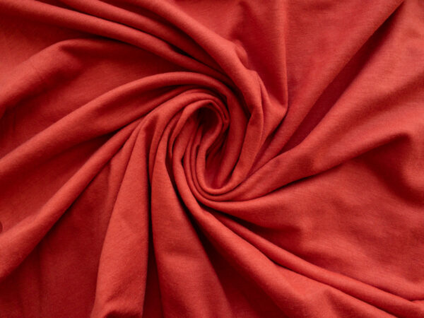 Designer Deadstock - Wool/Spandex Jersey - Coral